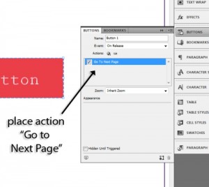 4 - Using the Button Feature in InDesign CS5