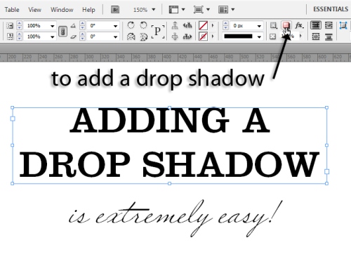 2 - Adding Drop Shadows to Your InDesign Documents